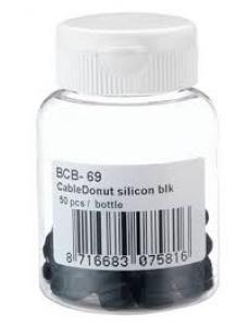 BBB acc. CableDonut silicon 50 pcs black (BCB-69)