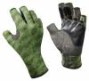 Buff Pro Series Angler Gloves Skoolin Sage (св. зеленый
