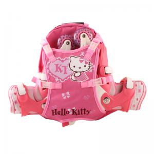 Hello Kitty HCY11139 набор (в рюкзаке с защитой,шлемом) размер